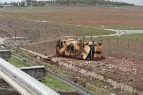Askeri araç devrildi; 10 yaralı