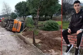 Beton mikseri ağaçların üzerine devrildi; 1 ölü, 1 yaralı