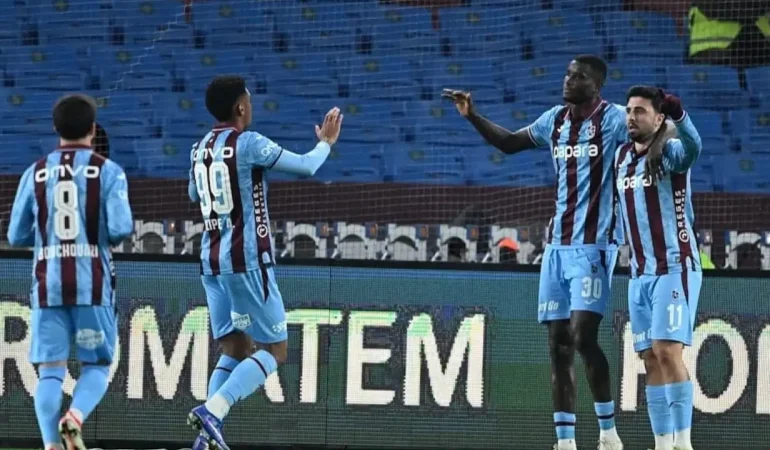 Trabzonspor, Fatih Karagümrük’ü 3-1’lik skorla mağlup etti