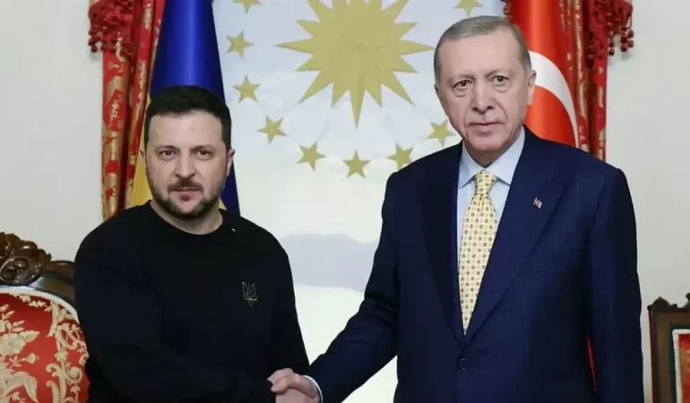 Cumhurbaşkanı Erdoğan Ukrayna Lideri Zelenski İle Görüştü