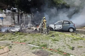 Demir Kubbe Delindi İran Füzeleri Tel Aviv'i Vurdu