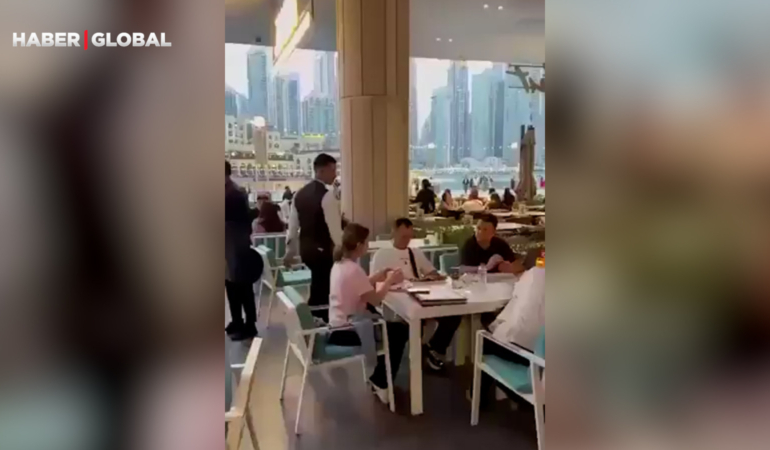Dubai’de iftar vakti atılan Ramazan topunu turistler bomba sandı