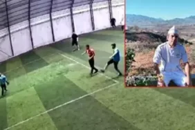 Halı sahada oynarken göğsüne top isabet edince kalbi durdu
