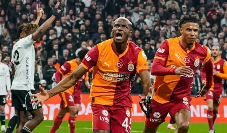 Lider Galatasaray 10 Kişiyle Beşiktaş’ı Mağlup Etti