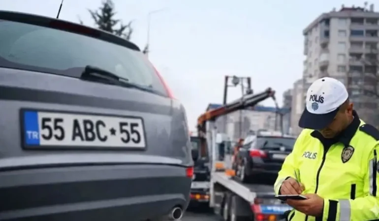 Sürücülere plaka uyarısı