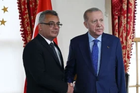 Cumhurbaşkanı Erdoğan KKTC Cumhurbaşkanı Erhürman İle Görüştü