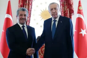 Cumhurbaşkanı Erdoğan Irak Kürt Bölgesel Yönetimi Başbakanı Mesrur Barzani'yi kabul etti