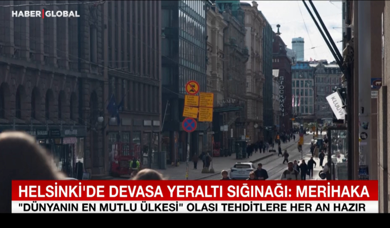 Dünyanın en mutlu ülkesi Finlandiya’da, devasa yeraltı sığınağı Merihaka görüntülendi