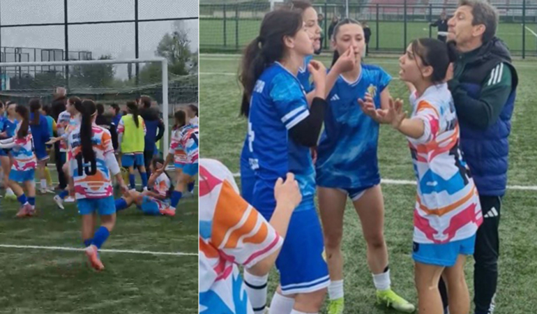 Kadınlar 3. Ligi’nde futbolcular birbirine girdi