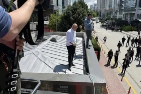 Mahmut Tanal'dan “Hortumlu” protesto! Çatıya çıktı "suyu açın" dedi