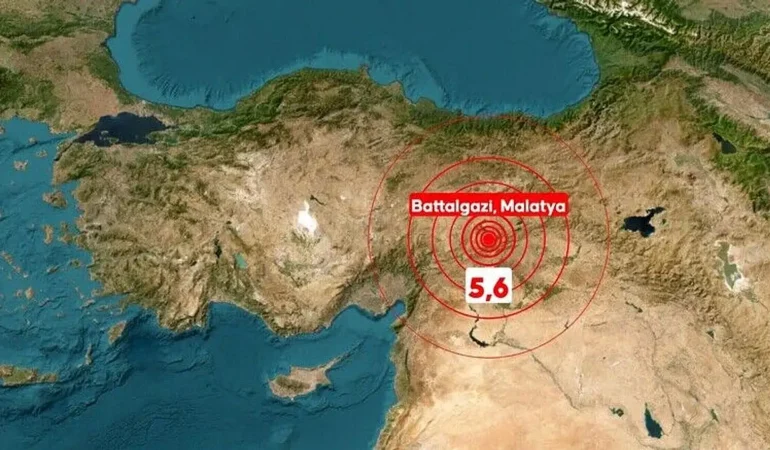 Malatya’da 5,6 Büyüklüğünde Deprem