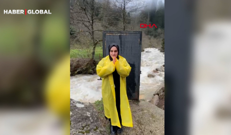 Rize’de asma köprüye kilitli demir kapı sosyal medyada gündem oldu