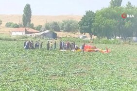 Ankara'da eğitim helikopteri düştü