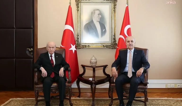 TBMM Başkanı Kurtulmuş MHP Lideri Bahçeli İle Görüştü