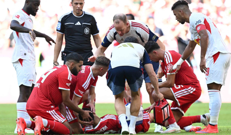Bayern Münih – Leipzig maçında korkutan anlar! Jamal Musiala bir anda yere yığıldı