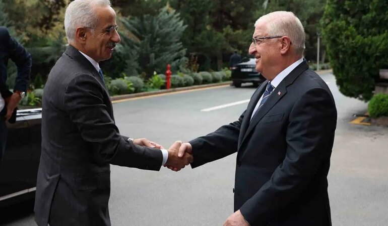 Bakan Güler, Bakan Uraloğlu ile görüştü