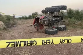 Traktör devrildi; baba öldü, oğlu ağır yaralı