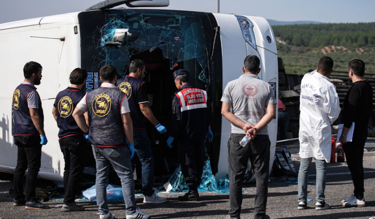 Manisa’daki kazanın görüntüleri ortaya çıktı