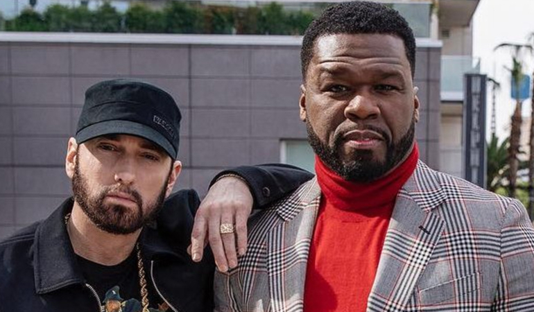 50 Cent, Eminem’in Street Fighter film müziklerinden çekilerek yeni albümüne odaklandığını açıkladı
