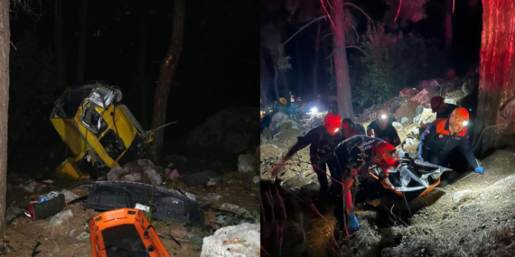 Antalya’da korkunç kaza! Araç 50 metrelik uçuruma yuvarlandı: Ölüler ve yaralılar var