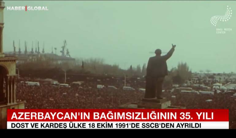 Azerbaycan bağımsızlığının 35. yılını kutluyor