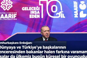 Cumhurbaşkanı Erdoğan Beştepe Millet Kütüphanesinde düzenlenen Türkiye Maarif Vakfı 10. Yıl Programı'na katıldı