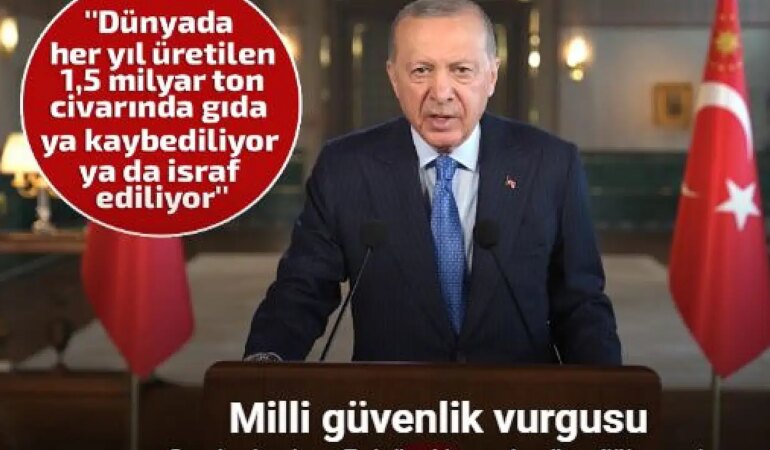 Cumhurbaşkanı Erdoğan, İtalya’nın Roma kentinde düzenlenen Dünya Gıda Forumu Açılış Töreni’ne video mesaj gönderdi.