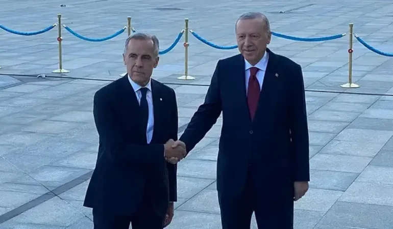 Cumhurbaşkanı Erdoğan, Kanada Başbakanı Carney'i resmi törenle karşıladı