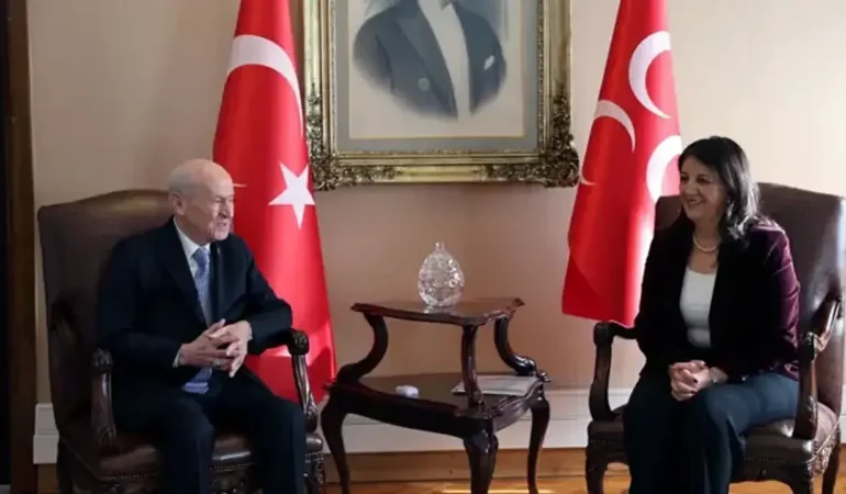 Devlet Bahçeli İle DEM Parti İmralı Heyeti Meclis’te Görüştü