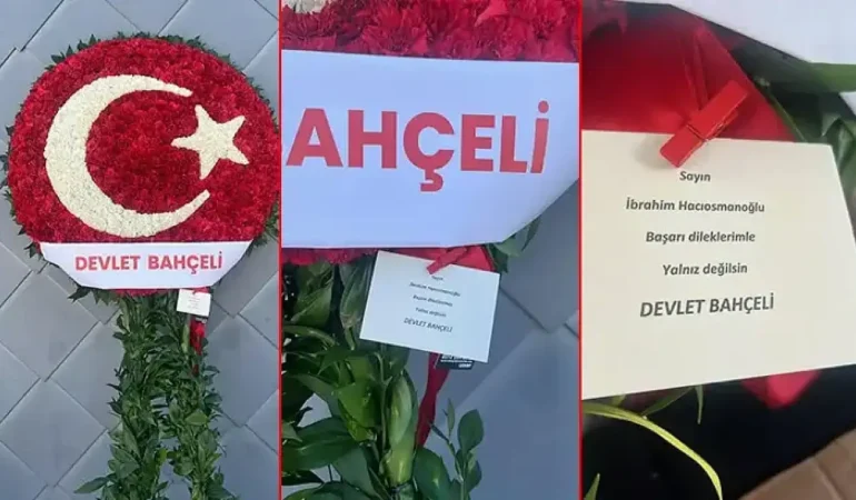 Devlet Bahçeli, TFF Başkanı Hacıosmanoğlu'na çiçek gönderdi