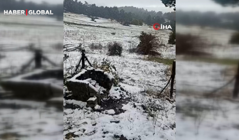 Eskişehir'de beklenmedik manzara! Kar yağışı başladı
