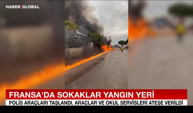Fransa sokakları savaş alanına döndü