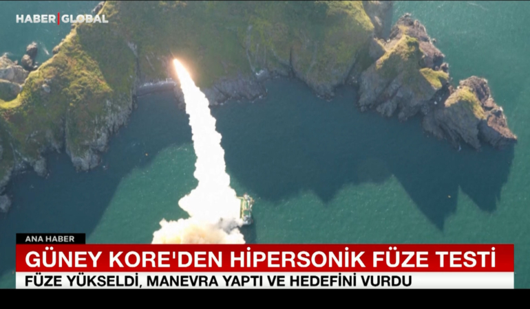 Güney Kore’den hipersonik füze testi!
