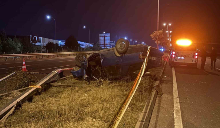 Kayseri’de feci kaza! Otomobil takla attı: İki ağır yaralı