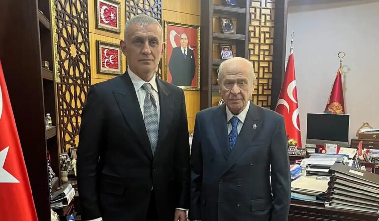 TFF Başkanı Hacıosmanoğlu’ndan MHP lideri Bahçeli’ye ziyaret