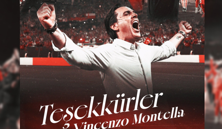 TFF’den Vincenzo Montella’ya teşekkür mesajı